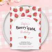 Berry First Birthday 1. Geburtstag Einladung