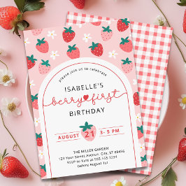 Berry First Birthday 1. Geburtstag Einladung