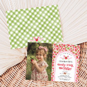 Berry First Birthday 1. Geburtstag Foto Einladung