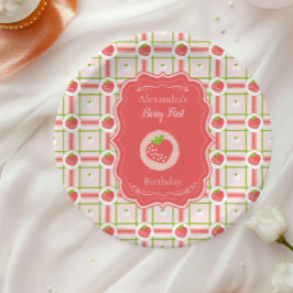 Berry First Birthday 1. Geburtstag Pappteller