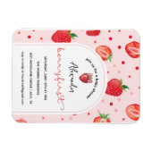 Berry First Birthday, 1. Geburtstag Party Girl Magnet (Horizontal)