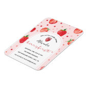 Berry First Birthday, 1. Geburtstag Party Girl Magnet (Linke Seite)