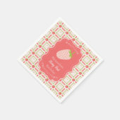 Berry First Birthday 1. Geburtstag Serviette (Ecke)