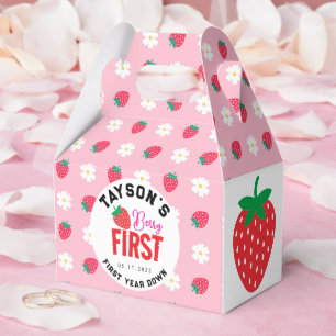 Berry First Birthday 1. Geburtstag Strawberry Geschenkschachtel