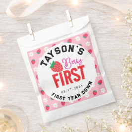 Berry First Birthday 1. Geburtstag Strawberry Geschenktütchen