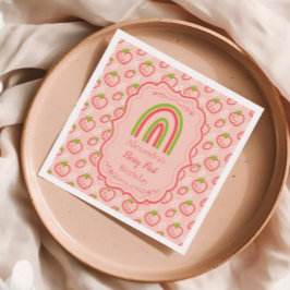 Berry First Birthday 1. Geburtstag Strawberry Serviette