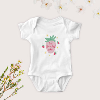 Berry First Birthday Baby Bodysuit Baby Strampler