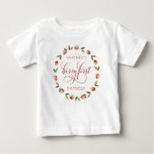Berry First Birthday Baby T-shirt (Vorderseite)