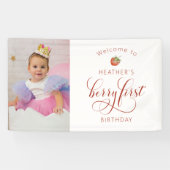 Berry First Birthday Banner (Horizontal)