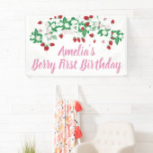 Berry First Birthday Banner (Insitu)