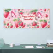 Berry first birthday Banner (Messe)