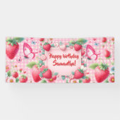 Berry first birthday Banner (Horizontal)