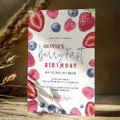 Berry First Birthday Berries Party Einladung