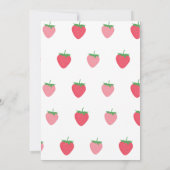 Berry First Birthday Einladung (Rückseite)