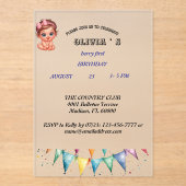 Berry First Birthday Einladung (Vorderseite)