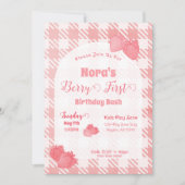 Berry First Birthday Einladung (Vorderseite)