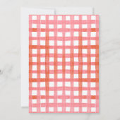 Berry First Birthday Einladung (Rückseite)