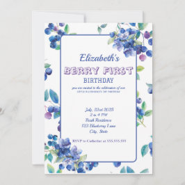 Berry First Birthday Einladung