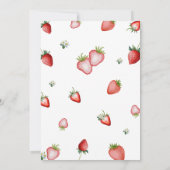 Berry First Birthday Einladung (Rückseite)