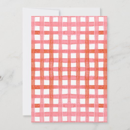 Berry First Birthday Einladung (Rückseite)