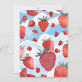 Berry First Birthday Einladung (Rückseite)