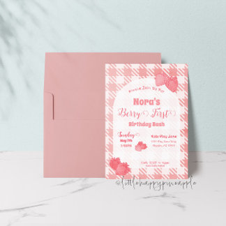 Berry First Birthday Einladung
