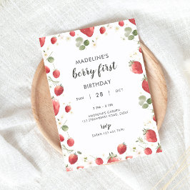 Berry First Birthday Einladung