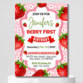Berry First Birthday Einladung, Editable 1st Birt Einladung
