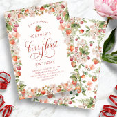 Berry First Birthday Einladungen