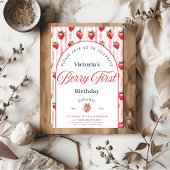 Berry First Birthday Einladungskarte Einladung