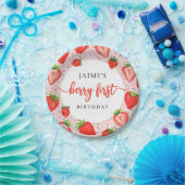 Berry First Birthday | Erdbeere 1. Geburtstag Pappteller (Party)