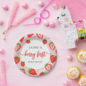 Berry First Birthday | Erdbeere 1. Geburtstag Pappteller (Party)