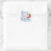 Berry First Birthday for Girls Sticker (Tasche)
