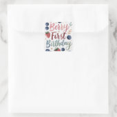 Berry First Birthday for Girls Sticker (Tasche)