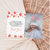 Berry First Birthday Foto Vielen Dank Einladung