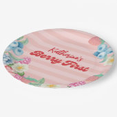 Berry First Birthday Fruit Thema 1. Geburtstag Pappteller (Schrägansicht)