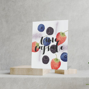 Berry First Birthday   Gemischte Berry Time Kapsel Sockelschild