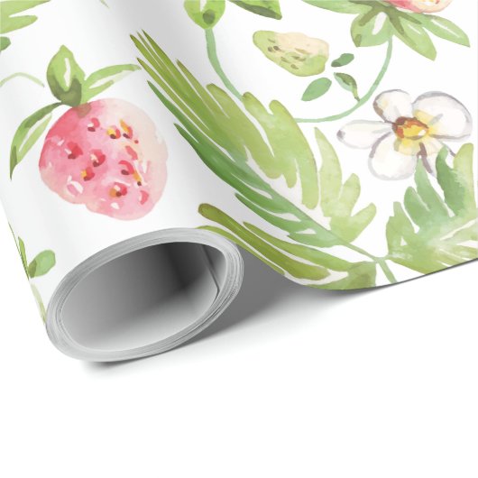 Berry First Birthday Geschenk Geschenkpapier (Rolleneckpunkt)