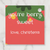 Berry First Birthday Geschenkanhänger (Rückseite)