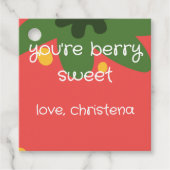 Berry First Birthday Geschenkanhänger (Vorderseite)
