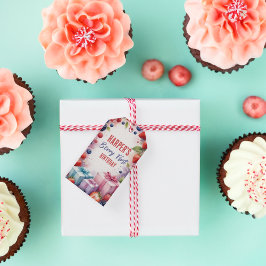 Berry First Birthday Geschenktag - Berries & Prese Geschenkanhänger