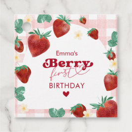 Berry First Birthday Girl 1. Geburtstag Strawberry Geschenkanhänger