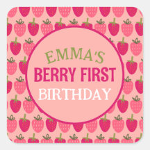 Berry First Birthday Individuelle Name
