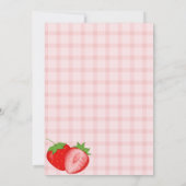 Berry First Birthday Invitation  Einladung (Rückseite)