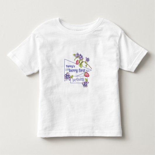 Berry First Birthday Kleinkind T-shirt (Vorderseite)