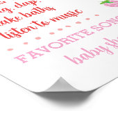 Berry First Birthday Milestone Poster (Ecke)