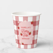 Berry First Birthday Paper Cup Pappbecher (Vorderseite)