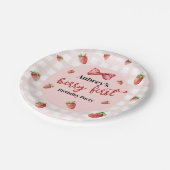 Berry First Birthday Paper Plate Pappteller (Schrägansicht)