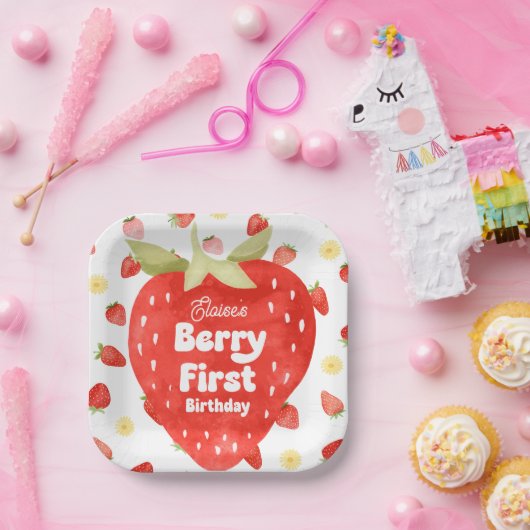 Berry First Birthday Paper Tellers Pappteller (Party)