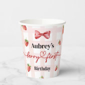 Berry First Birthday Pappbecher (Links)